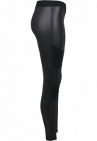 Ladies Fake Leather Tech Leggings