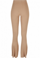 Ladies Rib Knit Bootcut Leggings