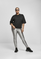 Ladies Highwaist Shiny Metallic Leggings