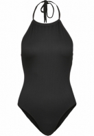 Ladies Rib Neckholder Swimsuit