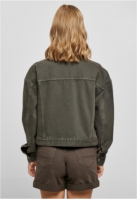 Ladies Oversized Colored Denim Jacket