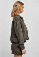 Ladies Oversized Colored Denim Jacket