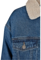 Ladies Oversized Sherpa Denim Jacket