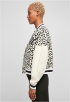Ladies AOP Oversized College Sweat Jacket