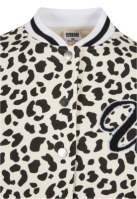 Ladies AOP Oversized College Sweat Jacket
