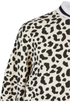 Ladies AOP Oversized College Sweat Jacket