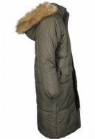 Ladies Oversize Faux Fur Puffer Coat