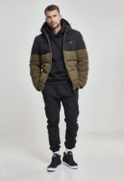 Hooded 2-Tone Puffer Jacket