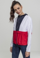 Ladies 3-Tone Oversize Windbreaker