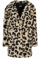 Ladies Oversized AOP Sherpa Coat