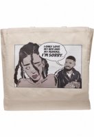 Sorry Oversize Canvas Tote Bag