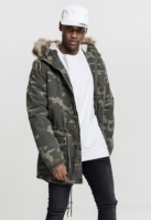 Garment Washed Camo Parka