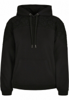 Ladies Lace Inset Hoody