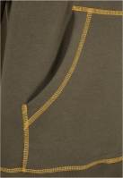 Organic Contrast Flatlock Stitched Zip Hoody