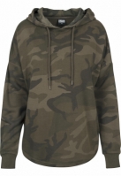 Ladies Oversized Camo Hoody