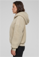 Ladies Oversized Sherpa Zip Hoody