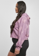 Ladies Oversized Short Bleached Hoody