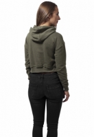 Ladies Short Slub Terry Hoody
