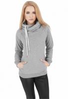 Ladies Raglan High Neck Hoody