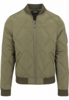 Big Diamond Quilt Bomber Jacket
