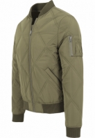Big Diamond Quilt Bomber Jacket