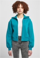 Ladies Short Oversized Zip Jacket