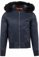 Hooded Basic Bomber Jacket