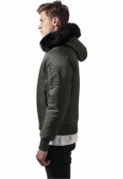 Hooded Basic Bomber Jacket