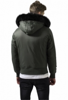 Hooded Basic Bomber Jacket