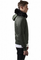 Hooded Basic Bomber Jacket