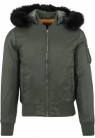 Hooded Basic Bomber Jacket