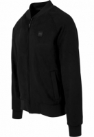 Imitation Suede Raglan Bomber Jacket