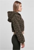 Ladies Short Oversized AOP Sherpa Jacket