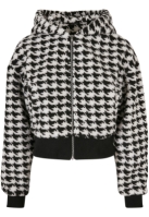 Ladies Short Oversized AOP Sherpa Jacket
