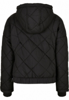 Ladies Oversized Diamond Quilted Pull Over Jacket