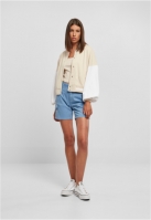 Ladies Oversized 2 Tone College Terry Jacket