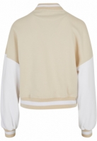 Ladies Oversized 2 Tone College Terry Jacket