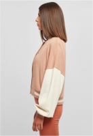 Ladies Oversized 2 Tone College Terry Jacket