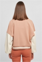 Ladies Oversized 2 Tone College Terry Jacket