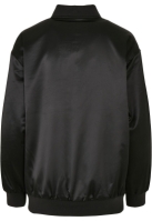 Ladies Oversized Satin Bomber Jacket