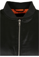 Ladies Oversized Satin Bomber Jacket
