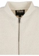 Ladies Oversized Sherpa Bomber Jacket