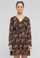 Cloud5ive Damen Kleid in Wickeloptik mit Bindeg