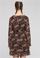 Cloud5ive Damen Kleid in Wickeloptik mit Bindeg