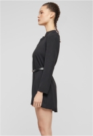 Cloud5ive Damen Longform Musselin Turn-Up Shirt mit G