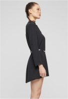 Cloud5ive Damen Longform Musselin Turn-Up Shirt mit G
