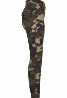 Ladies High Waist Camo Cargo Pants