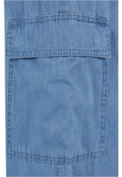 Ladies Light Denim Cargo Pants