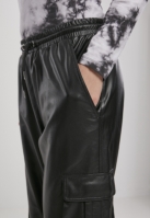 Ladies Faux Leather Cargo Pants