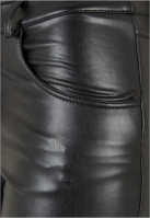 Ladies Mid Waist Synthetic Leather Pants